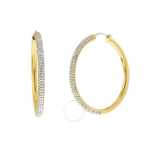 michael kors gold hoop earrings uk|big real gold hoop earrings.